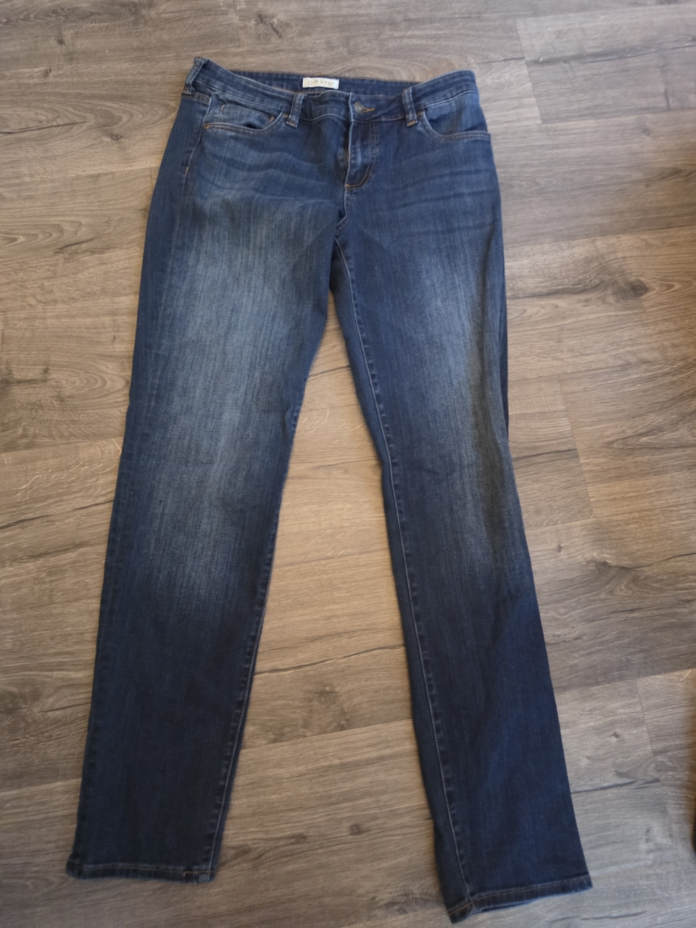 Orvis Women's Boot-Cut Jeans in Dark Blue Wash